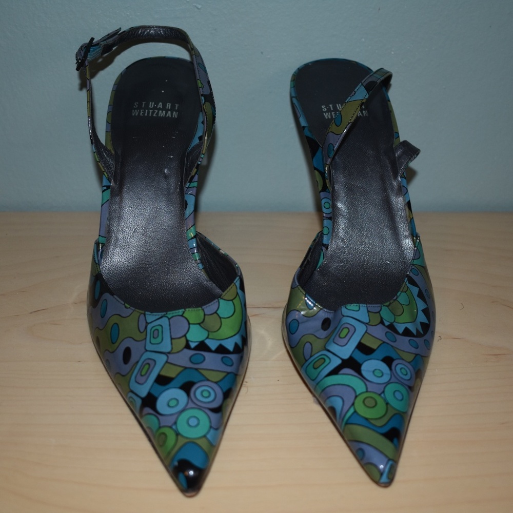 Stuart Weitzman sling-back pumps